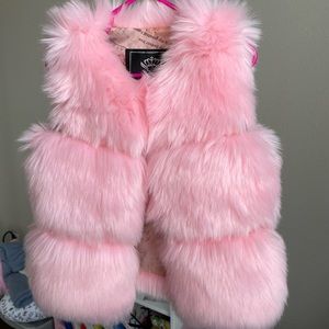 Baby faux fur vest 9M